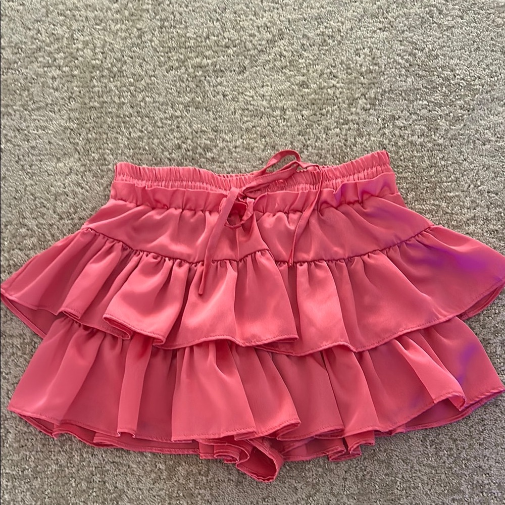 Pink Ruffled Skirt